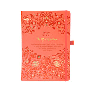 2024 Diary The Year for You - Peach