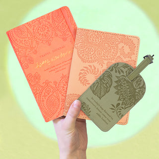 Peach Luggage Tag