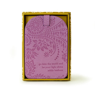 Moonlit Mauve Purple Luggage Tag