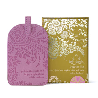 Moonlit Mauve Purple Luggage Tag