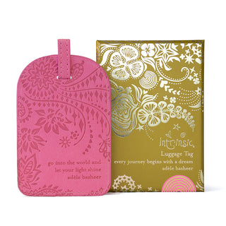 Rose Quartz Pink Luggage Tag