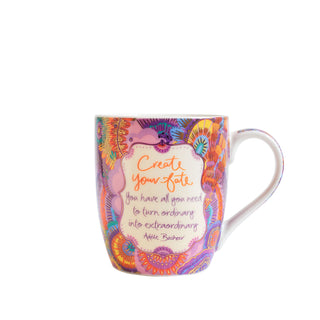 Inspirational colourful mugs and cups - Create Your Fate Ceramic Gift Boxed Coffee Mug - colourful gifting mugs