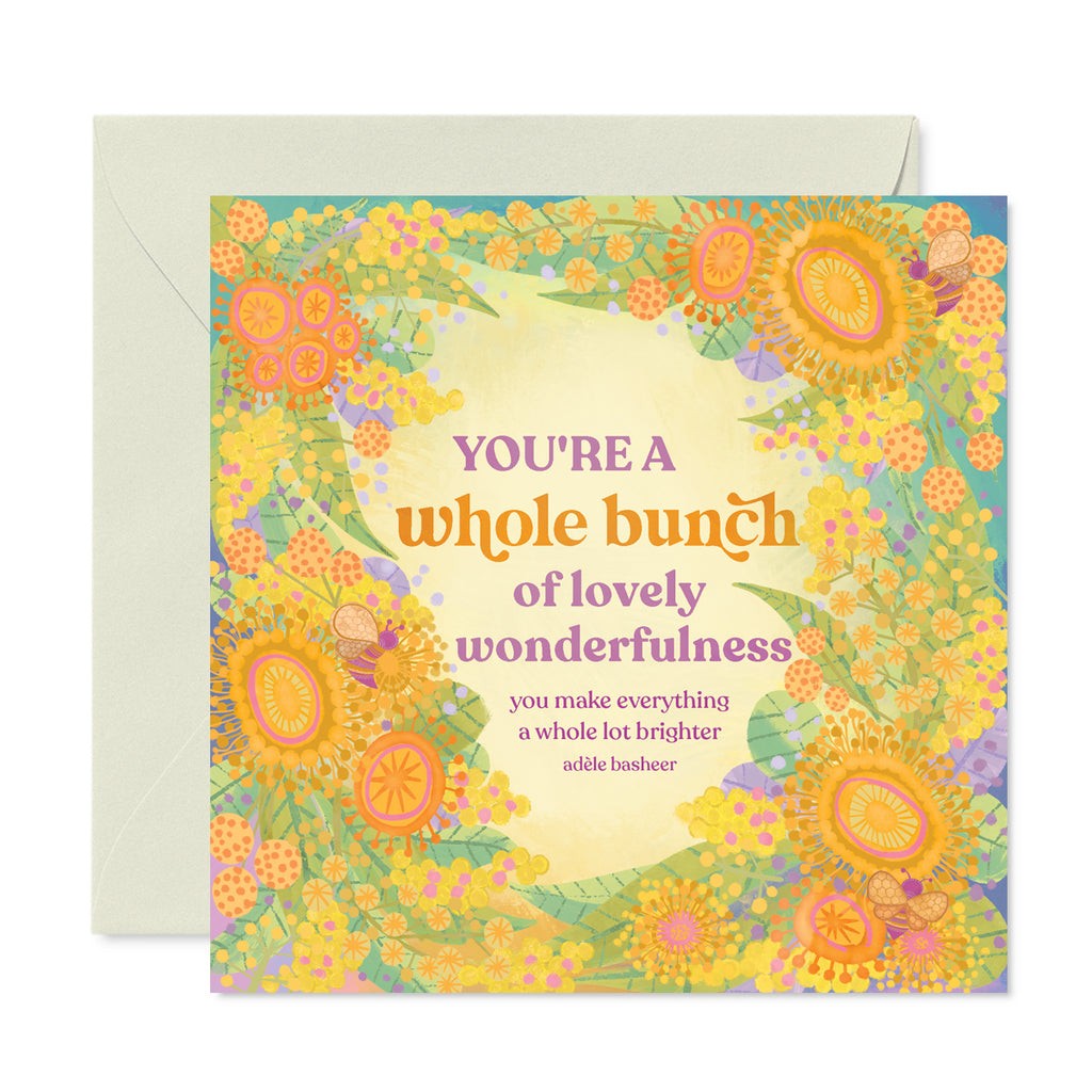 Blank Intrinsic Greeting Card with Inspirational Quote on Cover - Made in South Australia 