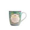  Inspirational ceramic coffee mugs with motivational message, bohemian pattern and gold foiling