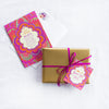 Intrinsic Good Luck You've Got This Gift Tag with blank inside. Unique colourful birthday gift label with gold foil and inspirational quote on cover by Adele Basheer. Heartfelt swing tag to rise strong for exams, new jobs, moving, healing and other gift ideas.