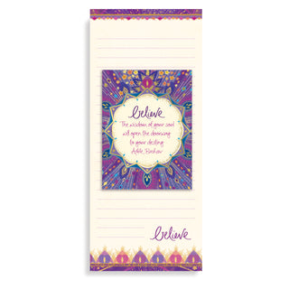 Australian Intrinsic Believe Purple Magnetic Shopping List Pad and To Do List