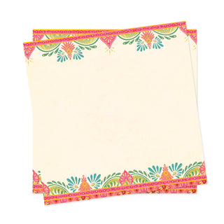 Australian Intrinsic Live Life Wonderful Orange Notepaper Box - Colourful note squares