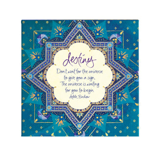 Australian Intrinsic navy blue and gold office stationery - Destiny Notepaper Box - 250 blank individual note squares