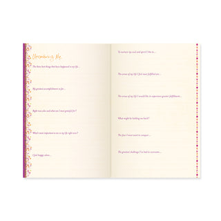 Inspirational Intrinsic A5 Guided Gratitude Journal inner pages - guided journaling prompts