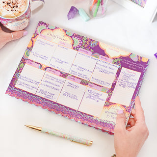 Adèle Basheer's inspirational weekly planner pad for work, uni, school or home