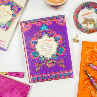 Intrinsic Purple Beautiful Friend Blank A5 Journal