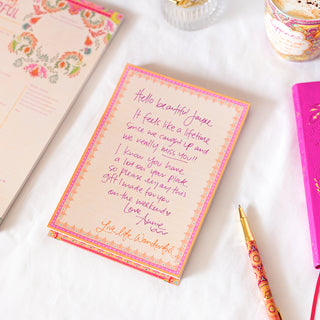 Live life wonderful motivational notepad with 60 lined pages - made in South Australia
