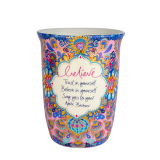Intrinsic Pink Travel Mug with Adele Basheer Quote