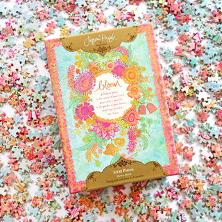 Bloom Online 1000 Pieces Jigsaw Puzzle with 'anything is possible' inspirational quote - Designed in South Australia