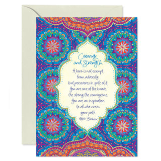 Intrinsic Courage & Strength Greeting Card with Adèle Basheer inspirational message
