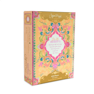 Live Life Wonderful 1000 Pieces Jigsaw Puzzle Box by Australian Intrinsic with Adèle Basheer message