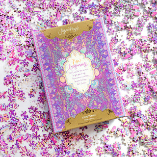 New Beginnings Online 1000 Pieces Jigsaw Puzzle with positivity universe quote - Designed in South Australia