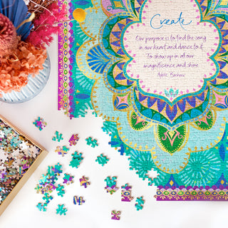 Spiritual and Personal Development puzzles for adults with inspirational words and affirmations to inspire soul growth