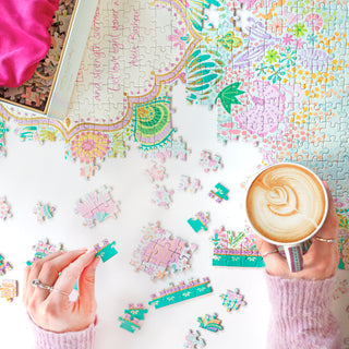 Australian Intrinsic Pastel Colours 1000 Piece Jigsaw Puzzle with soothing and calming message