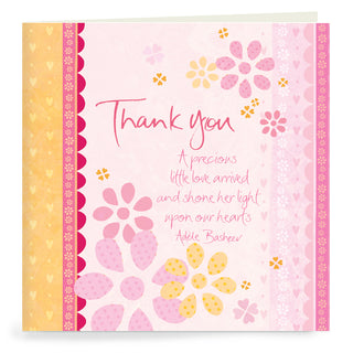 Baby Pink Thank You Cards - Set of 20