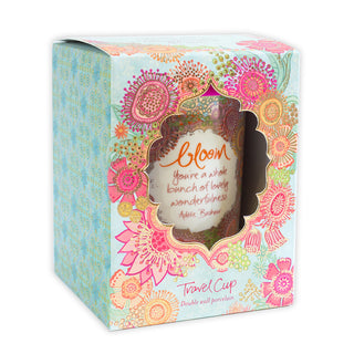 Gift Boxed Bloom Travel Cup for mothers day present or mum/moms birthday - perfect gift for gardeners and garden lovers