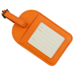 Intrinsic Sunrise Orange Travel Luggage Tag Back