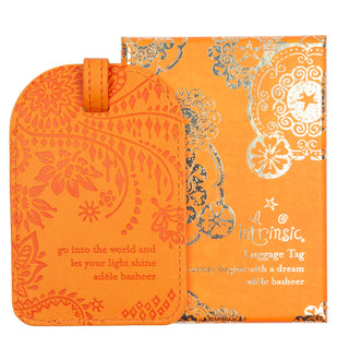 Intrinsic Sunrise Orange Travel Luggage Tags