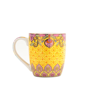 Mothers Day gift for Mum/Mom - Mumma Love Cermanic coffee and tea mug with heartfelt message for mothers - pink and orange