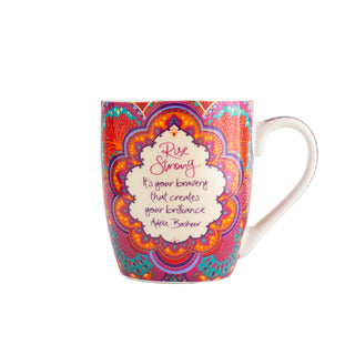 Intrinsic Rise Strong Mug with Motivational quote from Adele Basheer. Designed in South Australia. Inspirational Mug. Inspirational gift ideas
