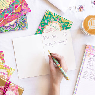 Blank Greeting card with envelope from South Australian inspirational brand Intrinsic. Heartfelt card for a friend. Occasion card with uplifting quote on cover by Adele Basheer