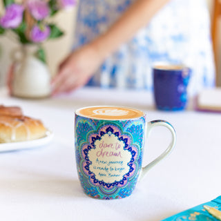 Intrinsic Dare to Dream Ceramic Gift Boxed Coffee Mug - Pretty mug for tea parties and mug for special events and occasions
