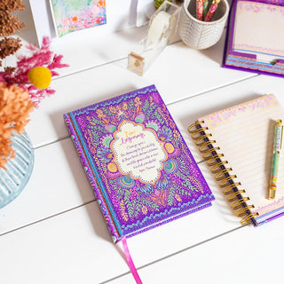Australian Intrinsic Purple New Beginnings Office Stationery with Adèle Basheer inspirational quotes
