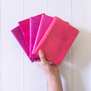 Intrinsic Luxe PU Leather Travel Accessories with Inspirational Quotes - Bright pink magenta Passport wallet, pink passport holder, peach passport sleeve, pastel pink passport wallet, cherry purple passport holder