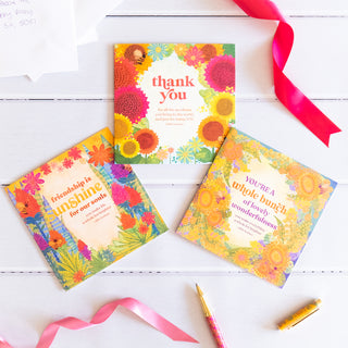 Intrinsic Greeting Cards with Inspirational Messages by Adele Basheer -Colourful Floral illustrations -Made in South Australia