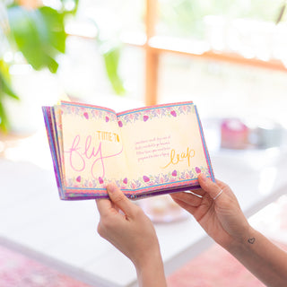 Intrinsic  New Beginnings purple Quote Book with inspirational messages by Australian icon Adèle Basheer - unique gift idea for your best friend, travel lover or a gift for someone starting a new job