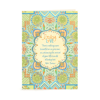 Intrinsic Baby Boy Greeting Card for Baby Shower or New Arrival with Adèle Basheer words