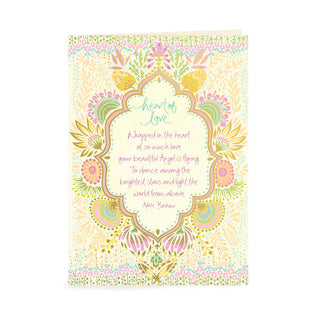 Australian Intrinsic Bereavement Sympathy and Condolences Greeting Card with Quote by Adele Basheer for loss of a pregnancy, child or baby
