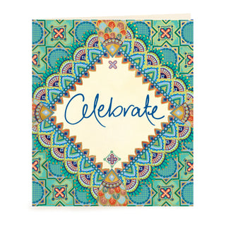 Intrinsic inspirational Celebrate Gift Tag by Adèle Basheer. Blank inside for your message.
