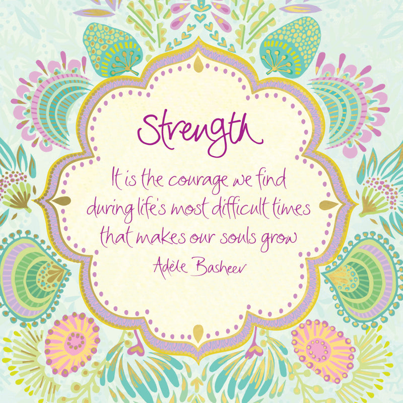 Intrinsic inspirational strength and courage quote by Adèle Basheer