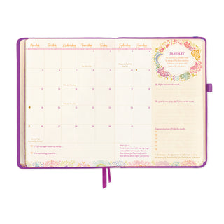 2026 Diary Planner | Berry Bliss Purple | Year to Create Magic