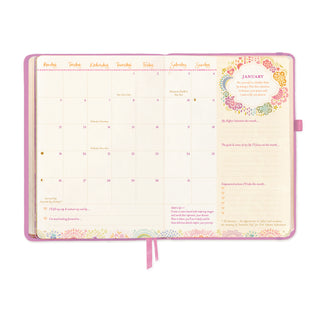 2026 Diary Planner | Moonlit Mauve Purple | Year for Abundance