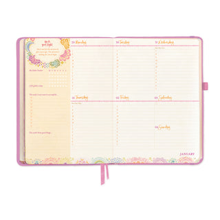 2026 Diary Planner | Moonlit Mauve Purple | Year for Abundance