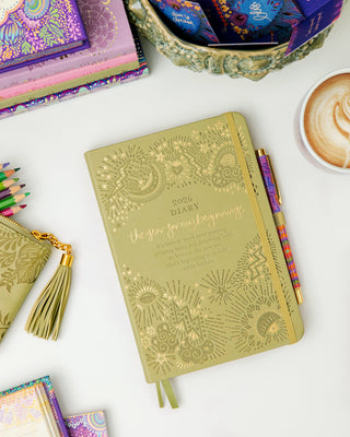2026 Diary Planner | Olivine Green | Year for New Beginnings