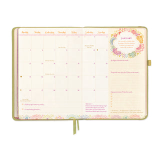 2026 Diary Planner | Olivine Green | Year for New Beginnings