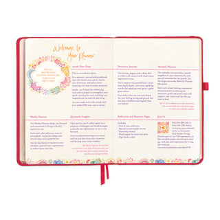 2026 Diary Planner | Radiant Ruby Red | Year to Dream Boldly