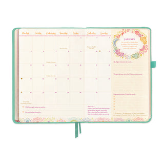 2026 Diary Planner | Tahitian Turquoise | Year for Abundance