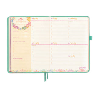 2026 Diary Planner | Tahitian Turquoise | Year for Abundance