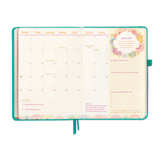 2026 Diary Planner | Turquoise Twist | Year to Ignite Your Light