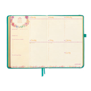 *PRE-ORDER* 2027 Diary Planner | Turquoise Twist | Year for Abundance