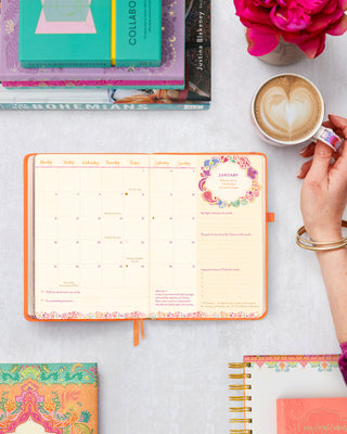 *PRE-ORDER* 2027 Diary Planner | Sunrise Orange | Year for New Adventures